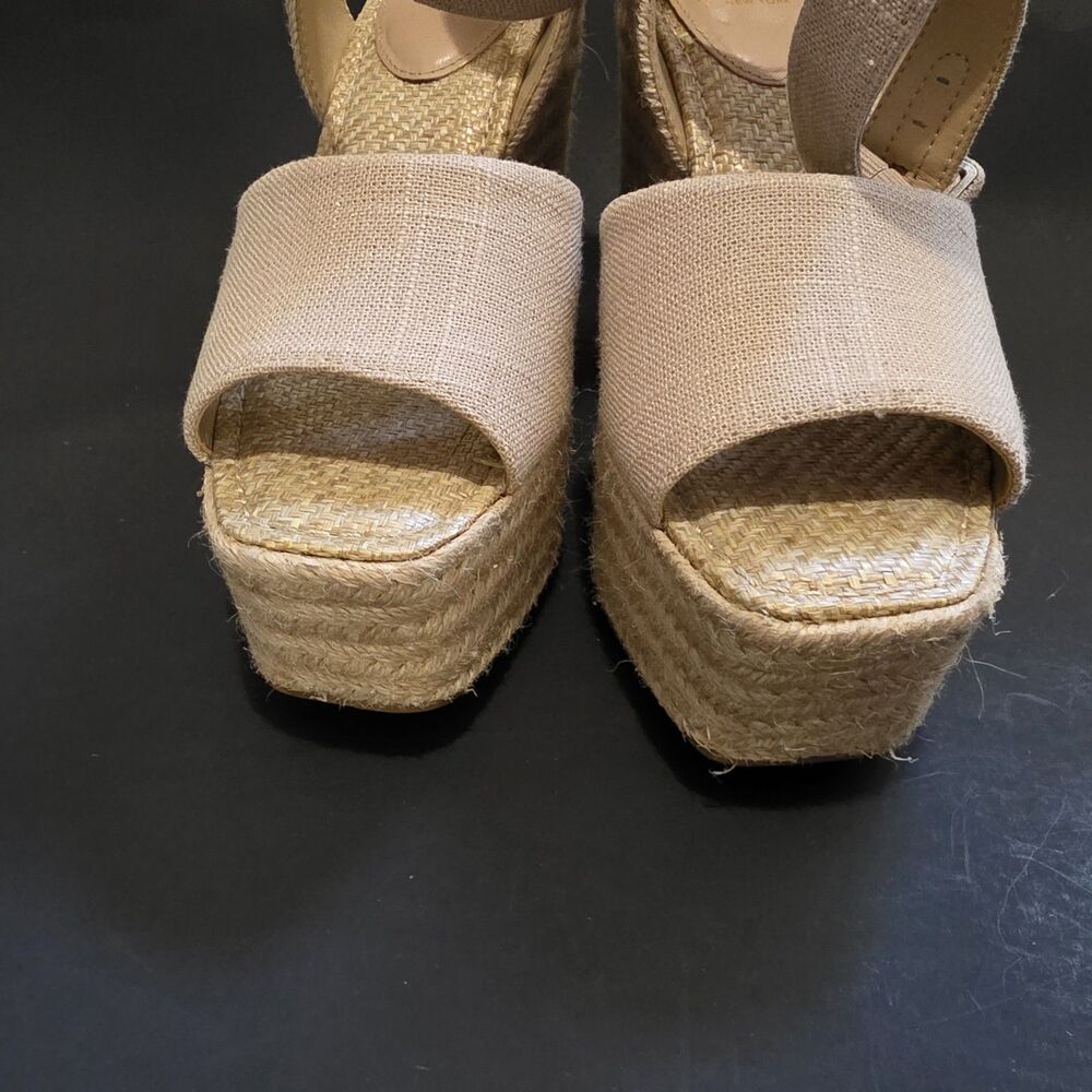 Sam Edelman Vada Wedge Espadrilles Sandals Beige Sz 7 M - Picture 12 of 12